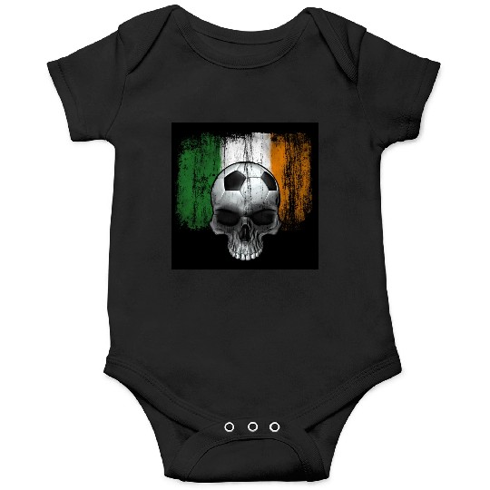 irish soccer skull Onesies