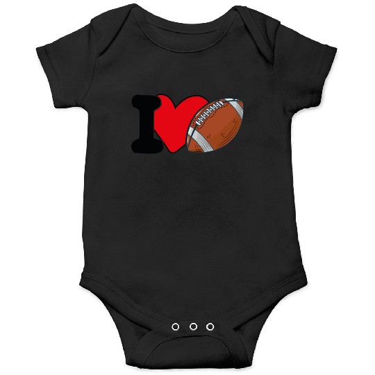 I Love Football For Lovers American Football Onesies