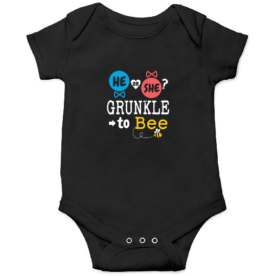 He or She Grunkle To Bee Gender Reveal Family Onesies