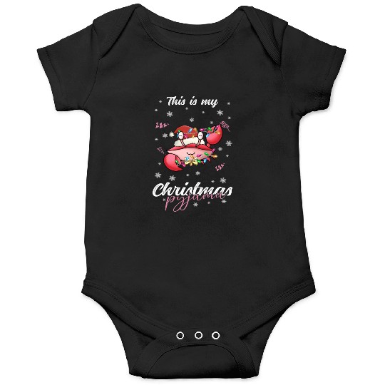 Winter Christmas Pyjama Crab Onesies