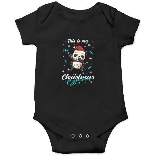 Winter Christmas Pyjama Panda Onesies
