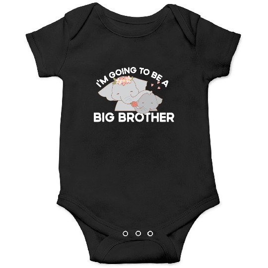Im Going To Be A Big Brother Elephant Gender Revea Onesies
