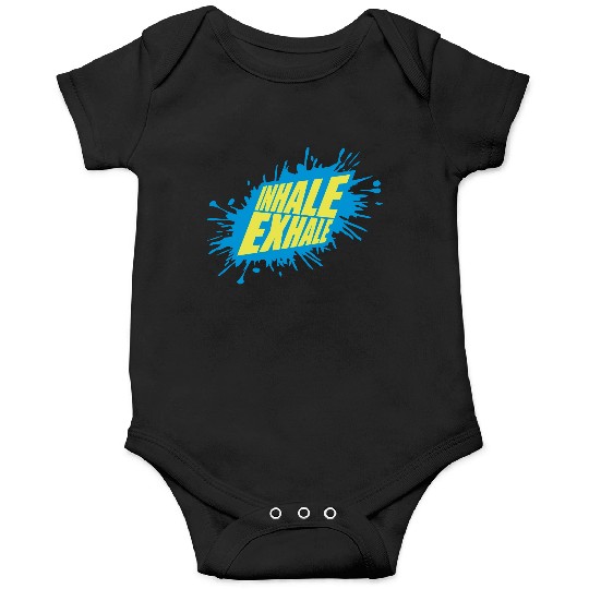 inhale exhale yoga quote Onesies