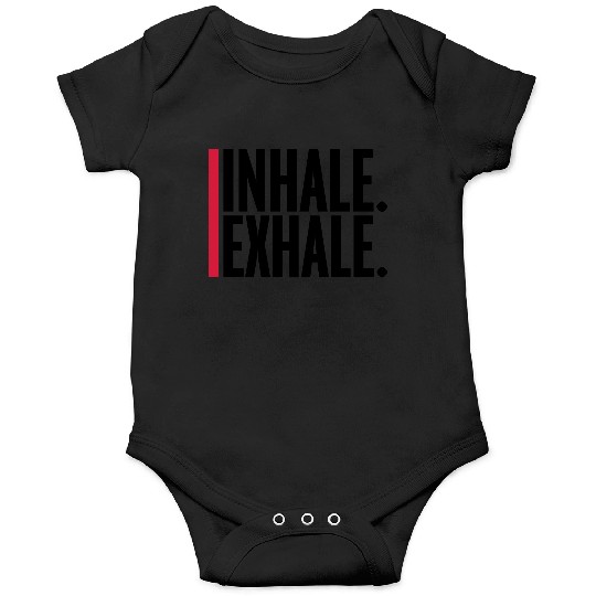 inhale exhale yoga quote Onesies
