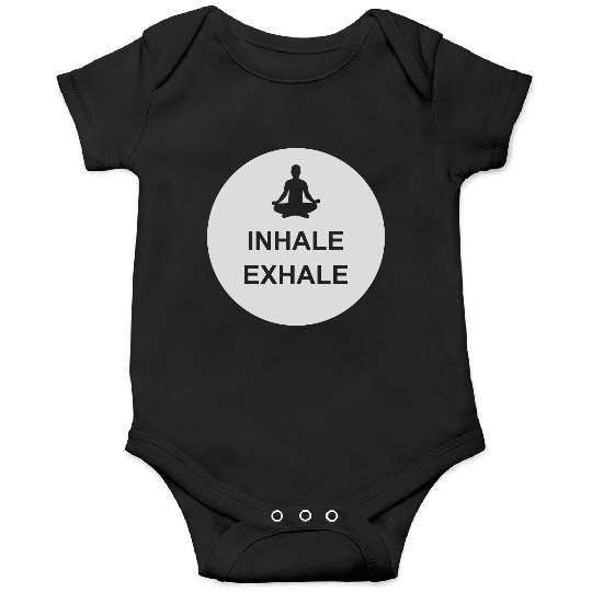 inhale exhale yoga quote Onesies