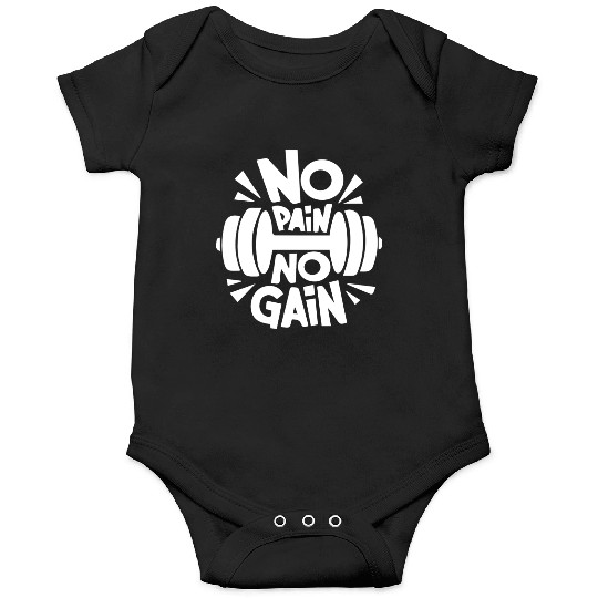 NO PAIN NO GAIN for athlètes Onesies