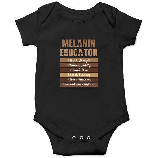Dope Melanin Teacher Black Teachers Dope Black Edu Onesies