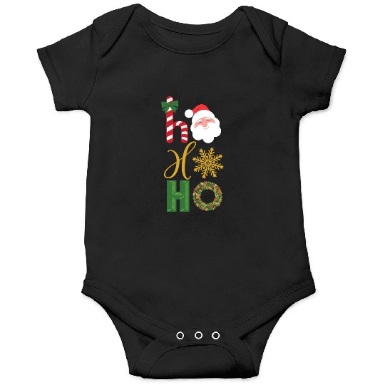 Ho Ho Ho Christmas icons Onesies
