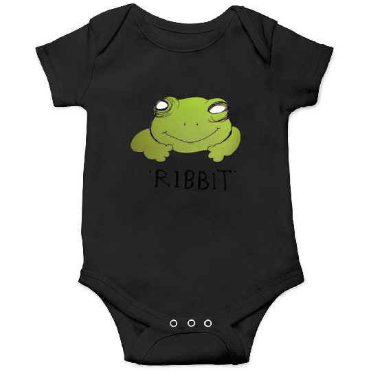 Froggy Fog "Ribbit" Funny Frog Onesies smiling rep