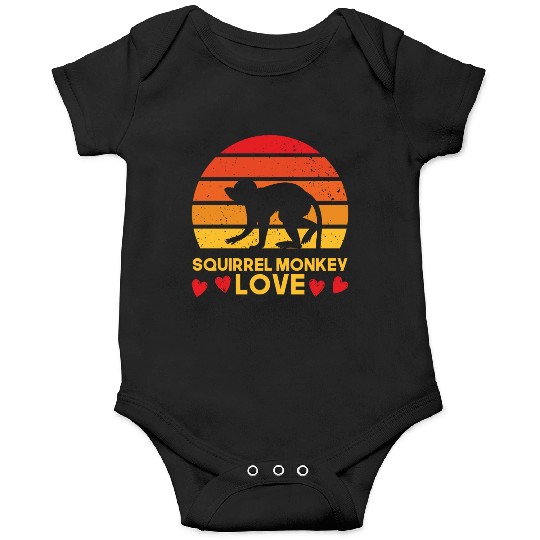 I love squirrel monkeys sunrise design Onesies