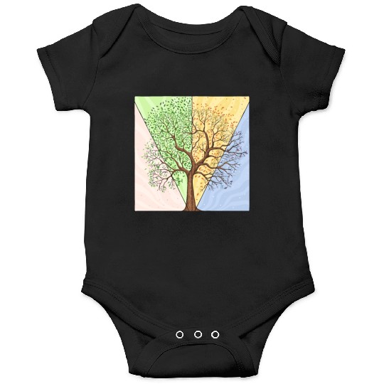 Four Seasons Trees Onesies