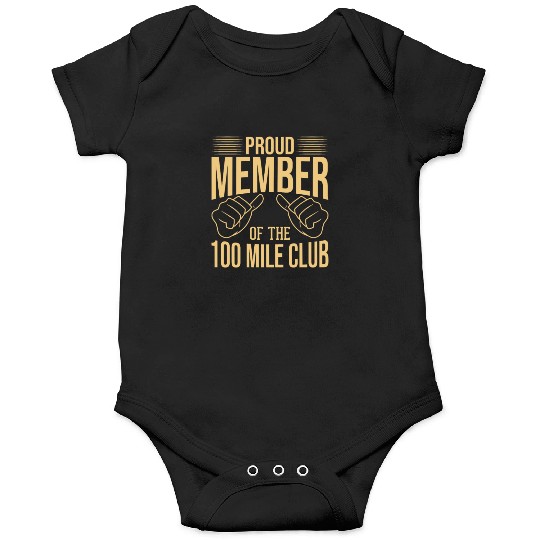 Proud Member Of The 100 Mile Club Ultra Run Trail Onesies