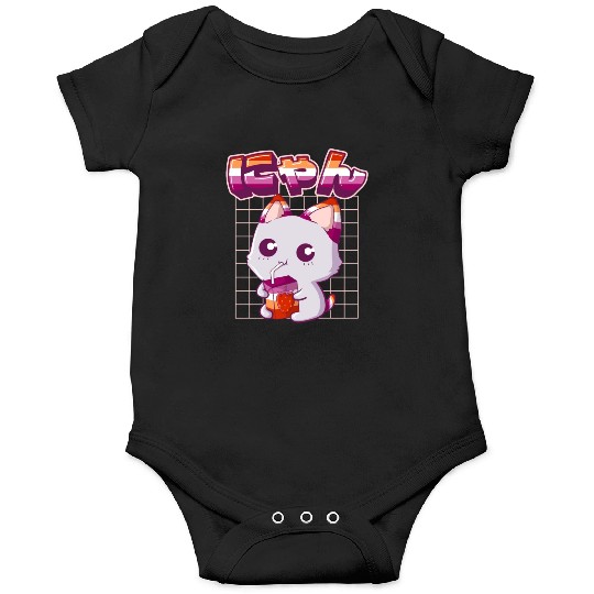 Lesbian Pride Gay Kawaii Cat Strawberry Milk Lesbi Onesies
