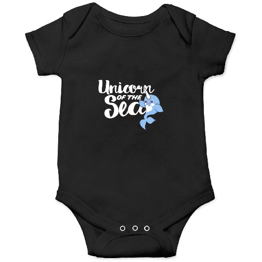 Unicorn of the sea narwhal humor Onesies