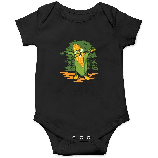Dabbing Corn Lover Agriculture Corn Farmer Onesies