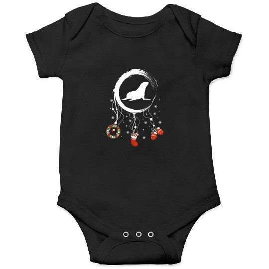 Winter dreamcatcher Christmas Seal Onesies