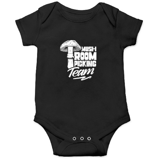 Mushroom Picking Team Collecting Collect Picker Onesies