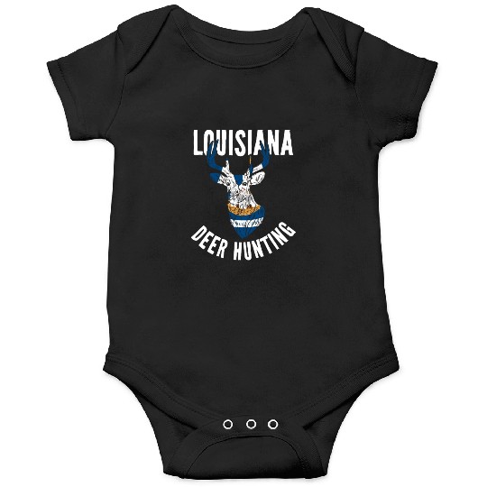 Louisiana Deer Hunting Buck Stag Hunter Onesies