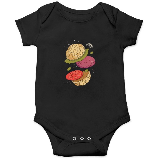 Planets burger vegetables Planets burger vegetable Onesies