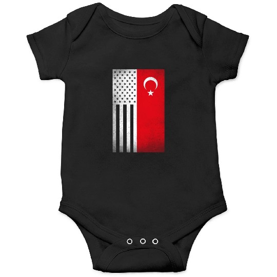 Turkey Design for proud Turkish Americans Onesies