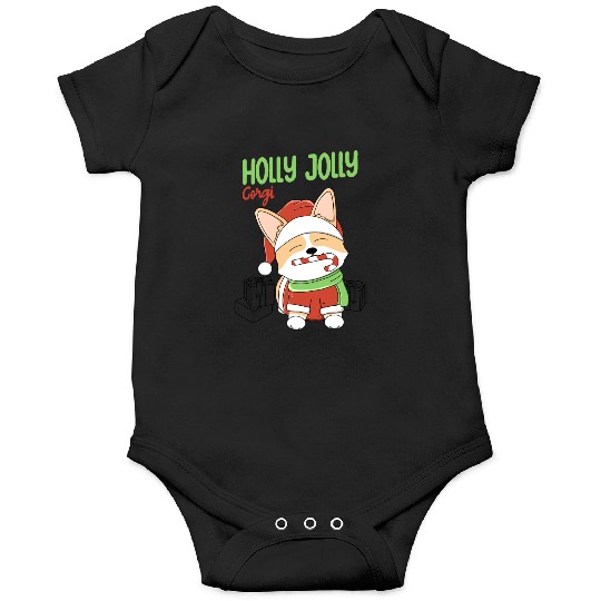 Holly Jolly Corgi Onesies