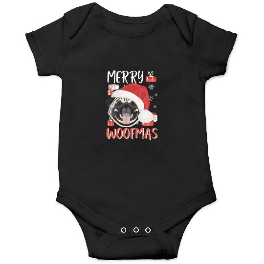 Pug Merry Christmas Onesies