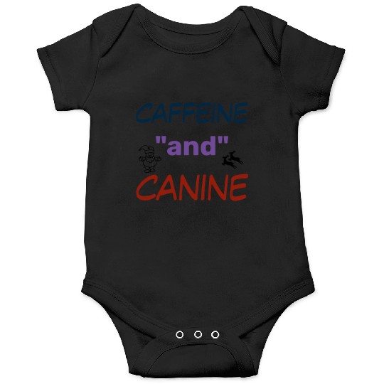 motivated by caffeine and canine-beautiful gift Onesies