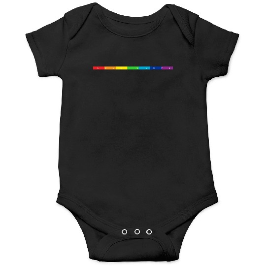 Pride Rainbow Flag Love is Love Onesies