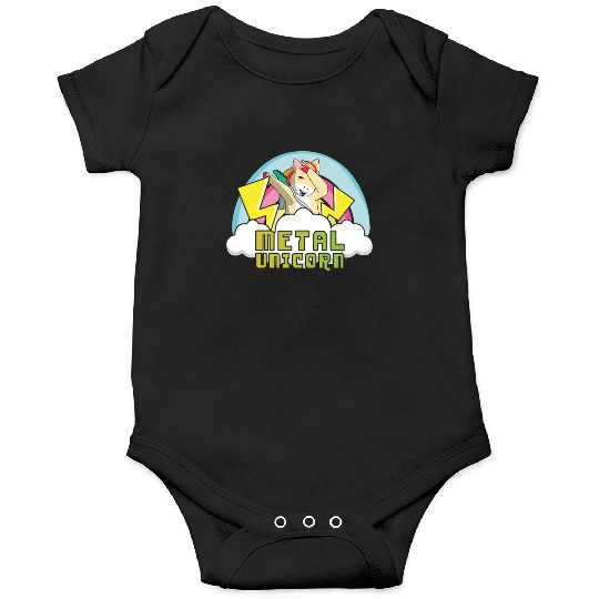Dabbing Dab Unicorn Rainbow Metal Music Heavy Rock Onesies