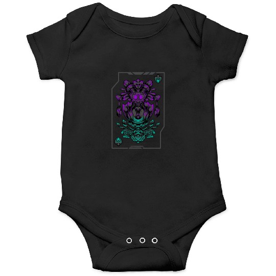 Alien art Ace of Spades Onesies