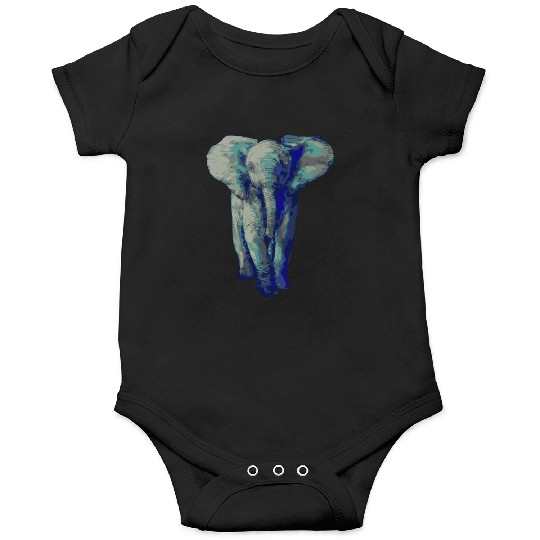 Cute Baby Elephant Art Save The Elephants Onesies