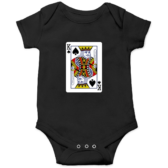 King Of Spades Playing Card Onesies