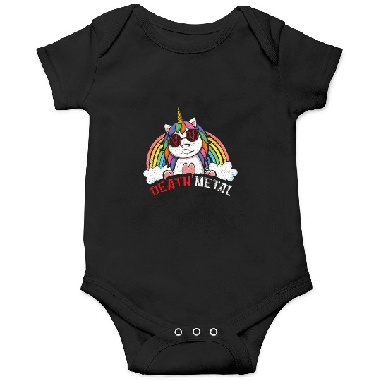 Satan Rainbow Unicorn Love Metal Music Heavy Rock Onesies
