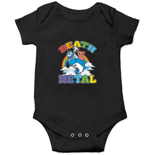 Unicorn Panda Cat Shark Love Metal Music Rock Onesies