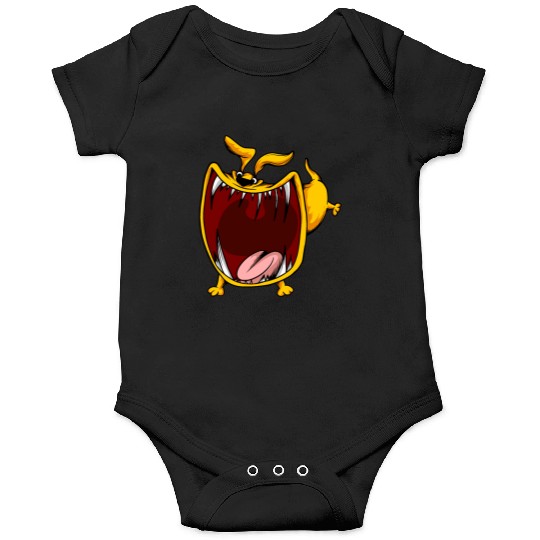 Scary Big Mouth Dog Owners Pet Lover Gift Ideas Onesies