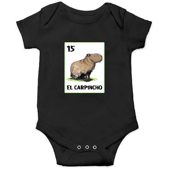 El Carpincho Mexican Capybara Cards Onesies