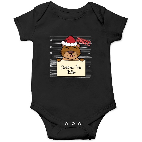 Sea otter christmas funny prison Onesies