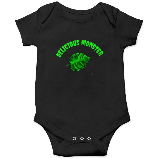 Green delicious monster Onesies