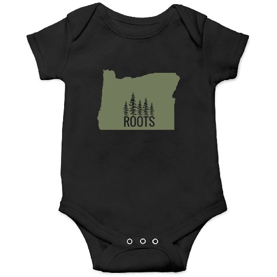 Oregon State Roots Green Onesies