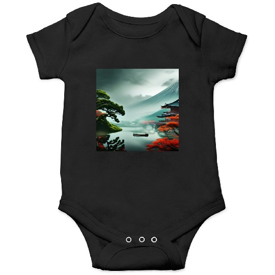 Aesthetic japan nature Onesies