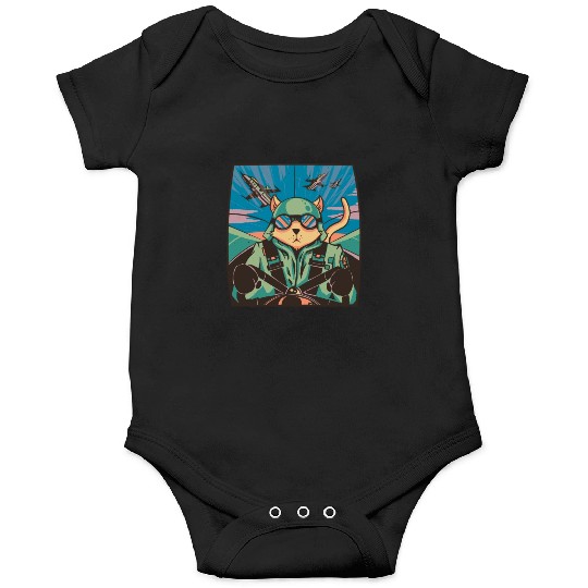 Fighter jet pilot-cat Fighter jet pilot-cat inspir Onesies