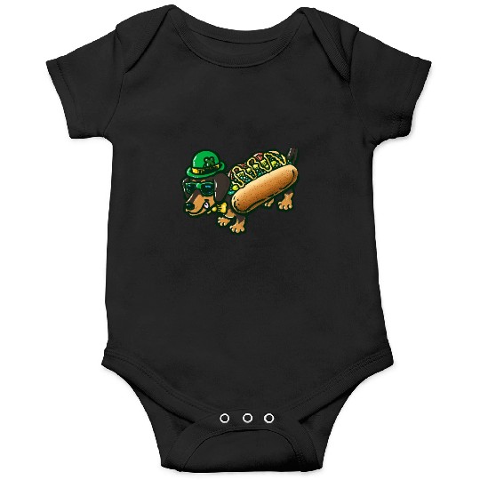 St Patrick's Day Chicago Dog Onesies