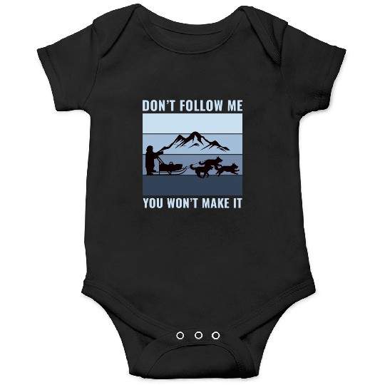 Husky Sledding Sled Dog Racing Alaskan Racers Onesies