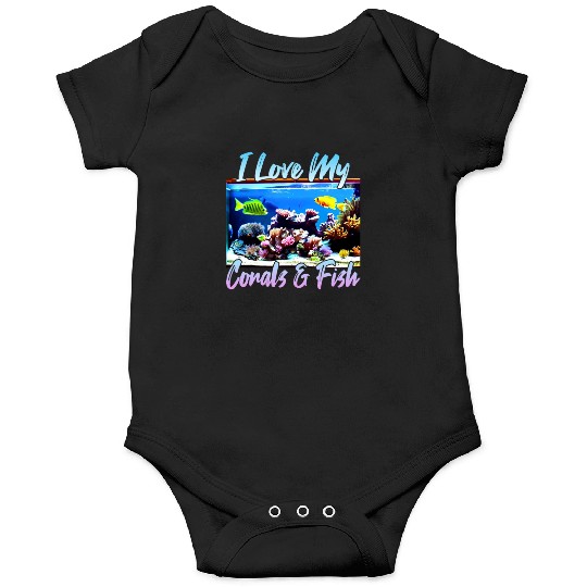 Saltwater aquarium coral fish Onesies