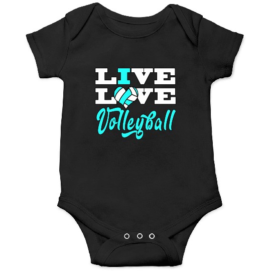 Volleyball Live Love Light Blue For Girlsns Onesies