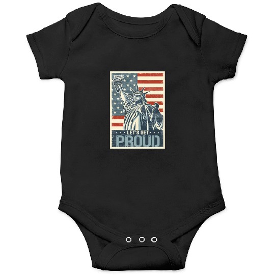 Fourth Of July Independence Day Happy 4th July Onesies