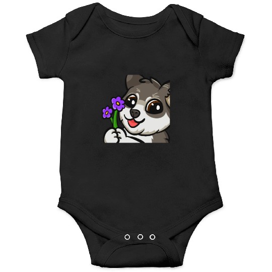 Dog flower Onesies