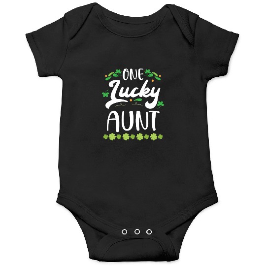 One Lucky Aunt Irish Shenanigan St. Patricks Day Onesies