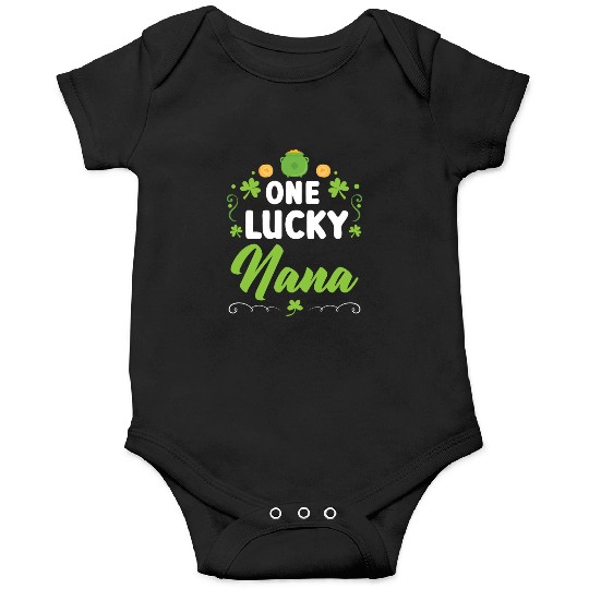 One Lucky Nana Grandma Granny St. Patricks Day Onesies