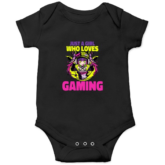 Just A Girl Who Loves Gaming Otacore Otaku Anime Onesies